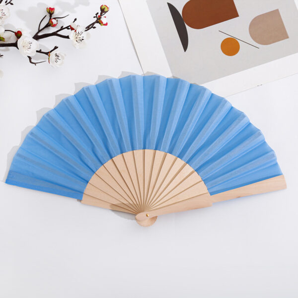 Wholesale 23cm Original Wood & Cloth Hand Fan - Image 2