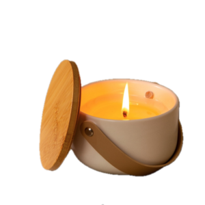 Easter Luxury Small Porcelain Candle Container with Lid