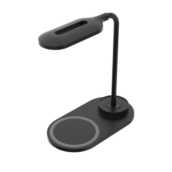 10W Wireless Charging LED Desk Lamp - Calendar Alarm Clock