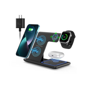 3-in-1 15W MagSafe Wireless Charger Stand for iPhone, Watch, AirPods