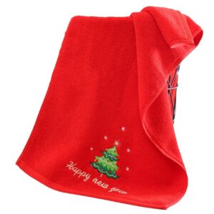 Christmas 3-Pack 100% Cotton Hand Towels Set - Decorative Dish Towels