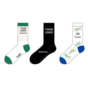 Men's Designer Cotton Crew Socks - Printed & Embroidered