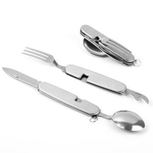 Camping Multi-tool Flatware - Detachable Spoon, Fork, Knife Set
