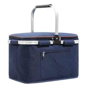 Custom Collapsible Insulated Travel Cooler - Large Picnic Basket