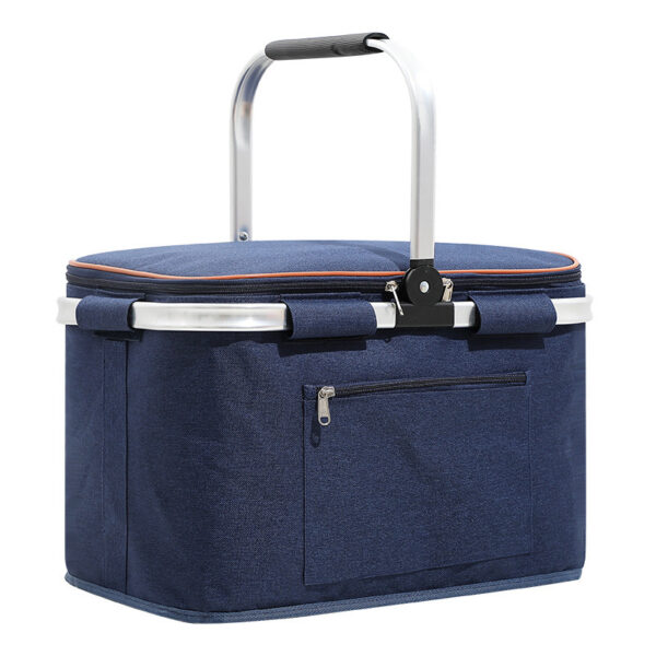 Custom Collapsible Insulated Travel Cooler - Large Picnic Basket