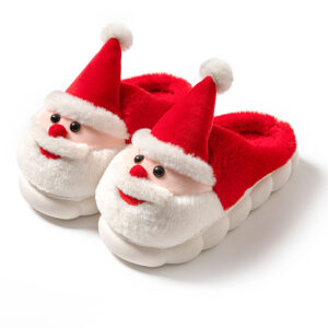 Cute Fluffy Christmas Slippers - Plush Reindeer & Santa