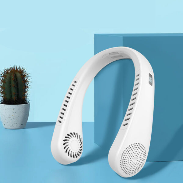 Wearable Neck Fan - Rechargeable, Mini USB, Hands-Free Cooling - Image 2