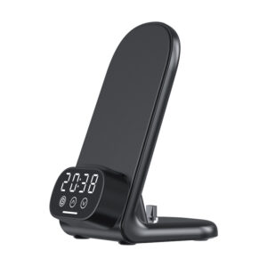 3-in-1 Wireless Charger - Clock, Phone Stand, Headset Base