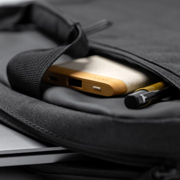 Ultra Slim Wheat Straw Power Bank - Bamboo, Portable, Eco-Friendly - Image 4