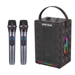 SK-2079 60W Karaoke Speaker - BT5.3, Wireless Subwoofer, Dual Mic