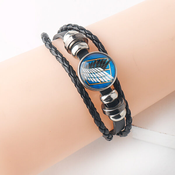 Giant Wings of Freedom Bracelet - Multi-layer Woven Leather Rope - Image 3