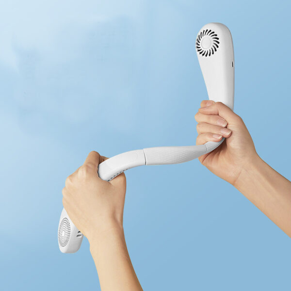 Wearable Neck Fan - Rechargeable, Mini USB, Hands-Free Cooling - Image 4