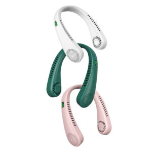 Wearable Neck Fan - Rechargeable, Mini USB, Hands-Free Cooling