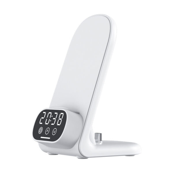 3-in-1 Wireless Charger - Clock, Phone Stand, Headset Base - Image 2