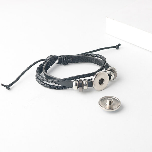 Giant Wings of Freedom Bracelet - Multi-layer Woven Leather Rope - Image 2