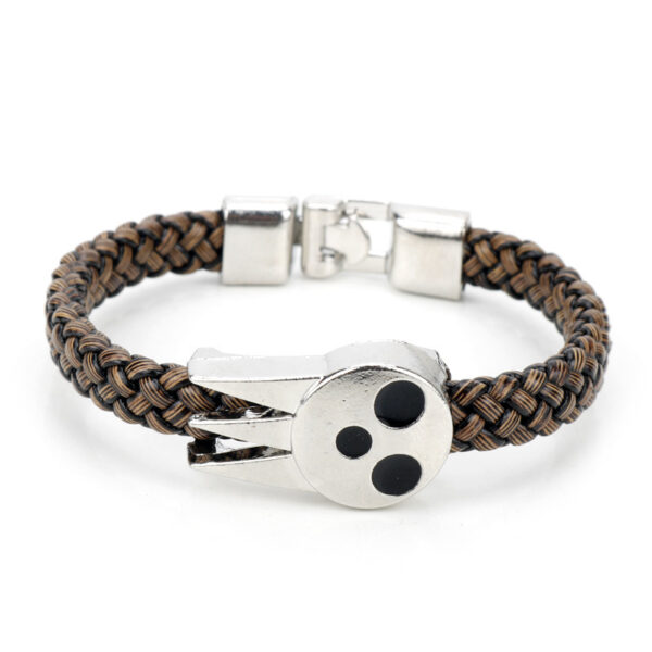 Handmade Double Heart Bracelet - Woven Rope, Leather, Couples - Image 2