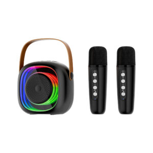 Portable Mini Karaoke Machine - RGB Speaker, Wireless Mic