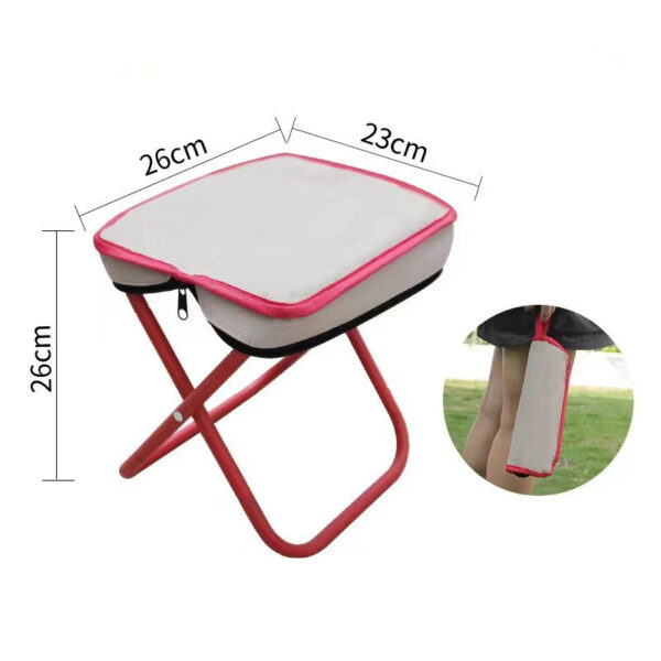 Portable Folding Chair - Outdoor, Stainless Steel, Camping, Fishing - Image 2