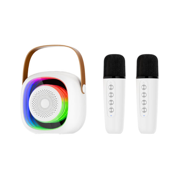 Portable Mini Karaoke Machine - RGB Speaker, Wireless Mic - Image 3