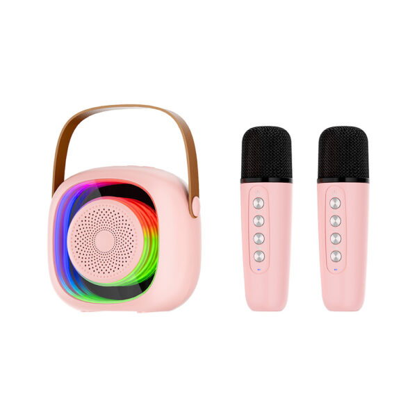 Portable Mini Karaoke Machine - RGB Speaker, Wireless Mic - Image 4