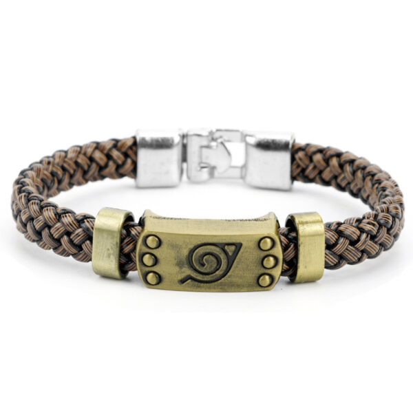 Handmade Double Heart Bracelet - Woven Rope, Leather, Couples - Image 4