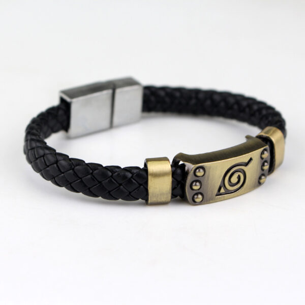 Handmade Double Heart Bracelet - Woven Rope, Leather, Couples - Image 5