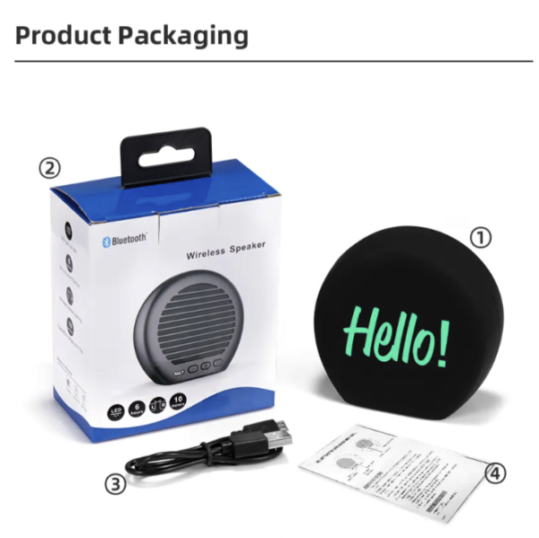 Outdoor Waterproof BT Speaker - RGB Light, Custom Logo - Image 4