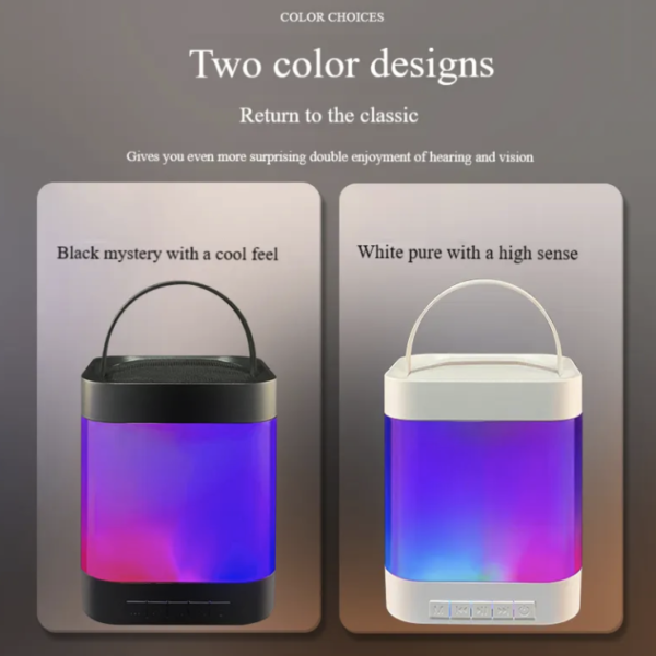 Heavy Subwoofer Bluetooth Speaker with Mic & Light - Smart Home Audio - Image 2